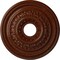Ekena Millwork Orleans Medallion (Canopies up to 4 5/8"), 17 5/8"OD X 3 5/8"ID X 1 7/8"P, Burnished Mahogany CM17OLBMC - alternate 1